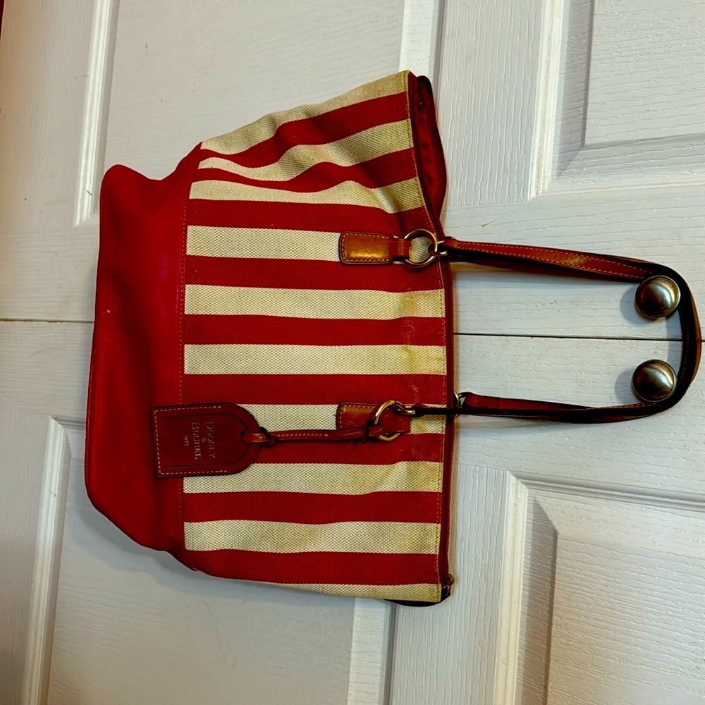 Dooney & Bourke Canvas and Leather Tote Bag